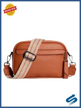 Genuine Leather Quilted Crossbody Bag RFID Small Handbag Purse